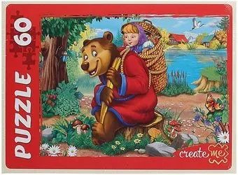 Рыжий кот Машенька и медведь П60-5467 (60 эл)