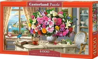 Castorland Летние цветы и чашка чая C-400263 (4000 эл)