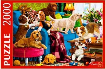 Рыжий кот Игривые щенки