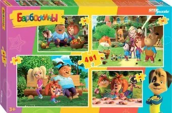 Step Puzzle Барбоскины 4 в 1 92313 (114 эл)