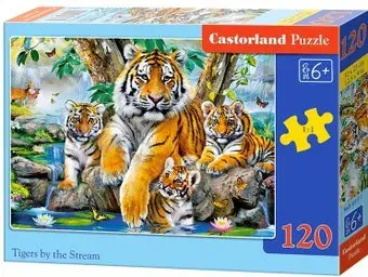 Castorland Семья тигров у ручья B-13517