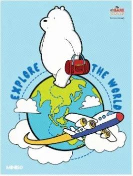Miniso We Bare Bears 4.0 Go Traveling Ледяной медведь 0453 (300 эл)
