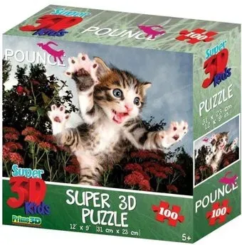 Prime 3D Стерео пазл. Пушистый охотник
