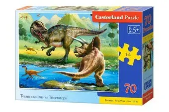 Castorland Premium Тиранозавр и Трицератопс B-070084