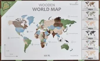 Woodary Карта мира XL 3137