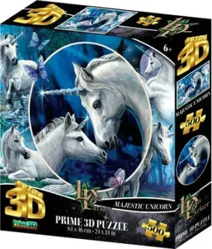 Prime 3D Стерео пазл. Коллаж Единороги