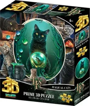 Prime 3D Стерео пазл. Коллаж Кошки