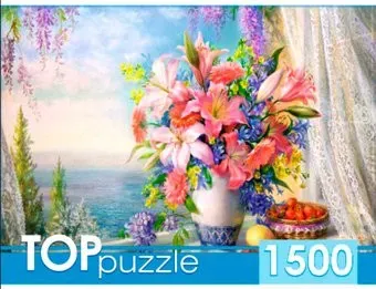 Top Puzzle Top Русская коллекция. О.Дандорф. Букет с гладиолусами