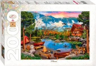 Step Puzzle Горное озеро