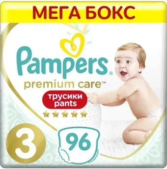 Pampers Premium Care Pants 3 Midi (96 шт)