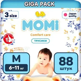 Momi Comfort Care Giga М 6-11кг (88шт)
