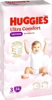 Huggies Ultra Comfort Mega 3 Girl (54 шт)