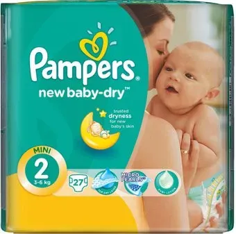 Pampers New Baby-Dry 2 Mini (27 шт)