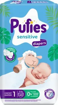 Pufies Sensitive Newborn 2-5 кг (43 шт)
