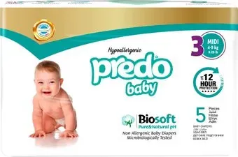 Predo Baby №3 4-9 кг BIO-103 (5 шт)
