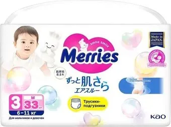 Merries М 6-11 кг (33 шт)