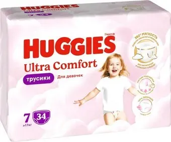Huggies Ultra Comfort Mega 7 Girl (34 шт)