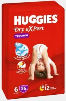 Huggies Dry Expert Mega 6 (36 шт)