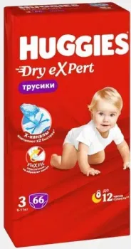 Huggies Dry Expert Mega 3 (66 шт)