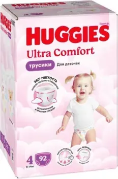 Huggies Ultra Comfort Girl Box 4 (92 шт)