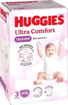 Huggies Ultra Comfort Girl Box 3 (108 шт)