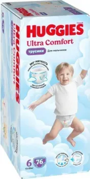 Huggies Ultra Comfort Boy Box 6 (76 шт)