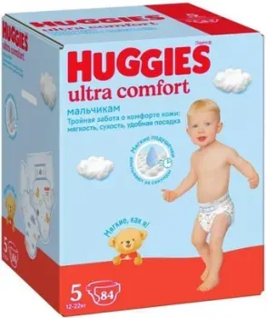 Huggies Ultra Comfort Boy Box 5 (84 шт)