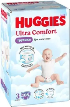 Huggies Ultra Comfort Boy Box 3 (108 шт)