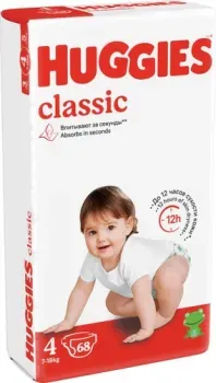 Huggies Classic 4 Mega (68 шт)