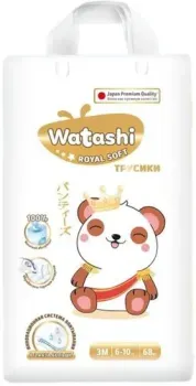 Watashi Royal Soft 3 M 6-10 кг (68 шт)