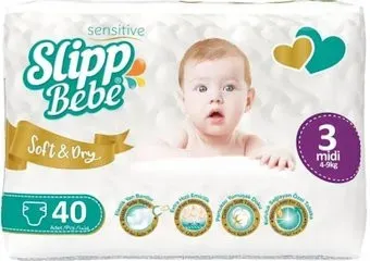 Slipp Bebe №3 4-9 кг (40 шт)
