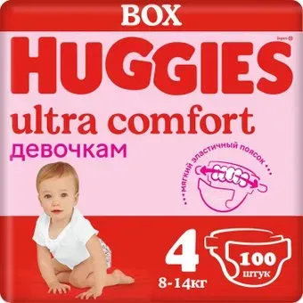 Huggies Ultra Comfort 4 Disney Box Girl (100 шт)