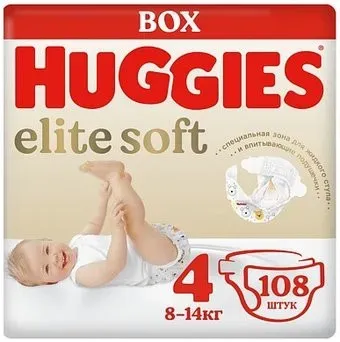Huggies Elite Soft Box 4 (108 шт)