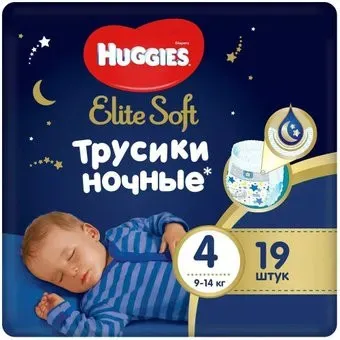 Huggies Elite Soft Overnites 4 (19 шт)