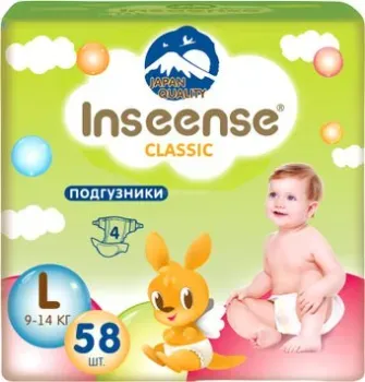 Inseense Classic Plus L 9-14 кг InsCL58Lime (58 шт)