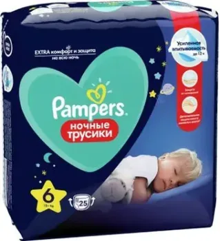 Pampers Pants Extra Large 6 ночные (25 шт)
