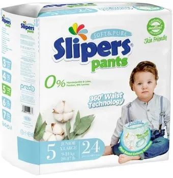 Slipers 5 Junior XL (9-21 кг) 24 шт