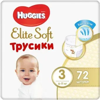 Huggies Elite Soft Giga 3 (72 шт)