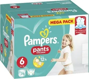 Pampers Pants 6 Extra Large (76 шт)