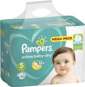 Pampers Active Baby-Dry 5 Junior (90 шт)