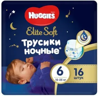 Huggies Elite Soft Ночные 6 (16 шт)
