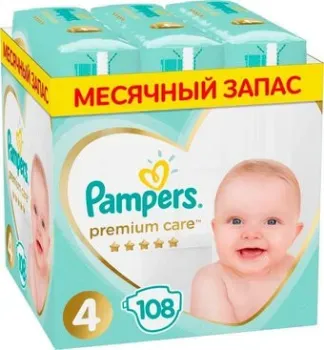 Pampers Premium Care 4 (108 шт)
