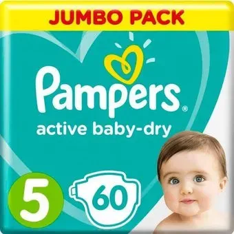 Pampers Active Baby-Dry 5 Junior (60 шт)