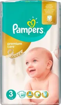Pampers Premium Care 3 (60 шт)
