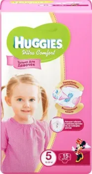 Huggies Ultra Comfort 5 для девочек (15 шт)