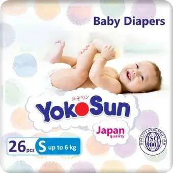 YokoSun на липучках S до 6 кг (26 шт)
