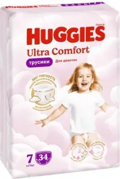 Huggies Ultra Comfort Girl Mega 7 (34 шт)