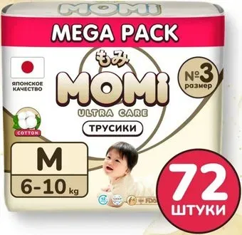 Momi Ultra Care Mega pack M 6-10кг (72шт)