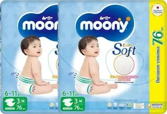 Moony Giga M 6-11 кг (152 шт)