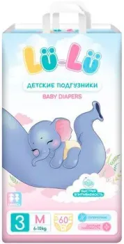 Lu-Lu Diapers №3 (M, 60 шт)
